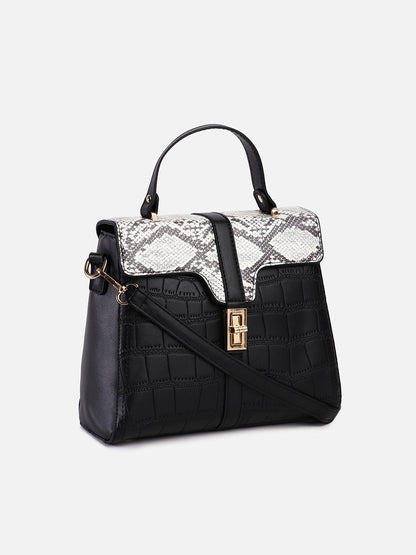 Adira Black & White Handbag