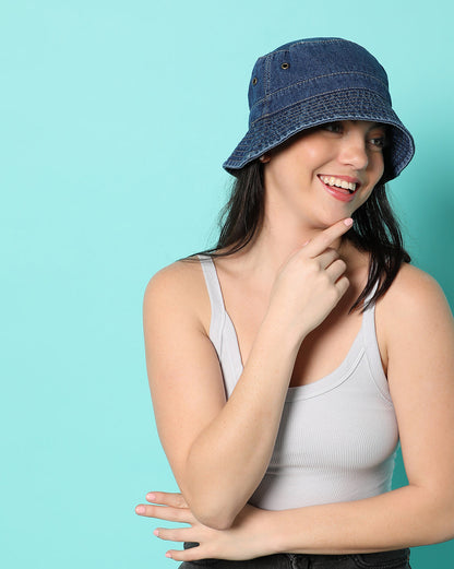 Stylish Denim Bucket Hat