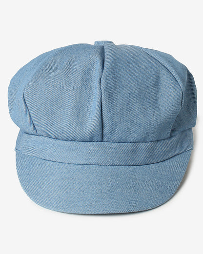 Blue Corduroy Vintage Newsboy Cap