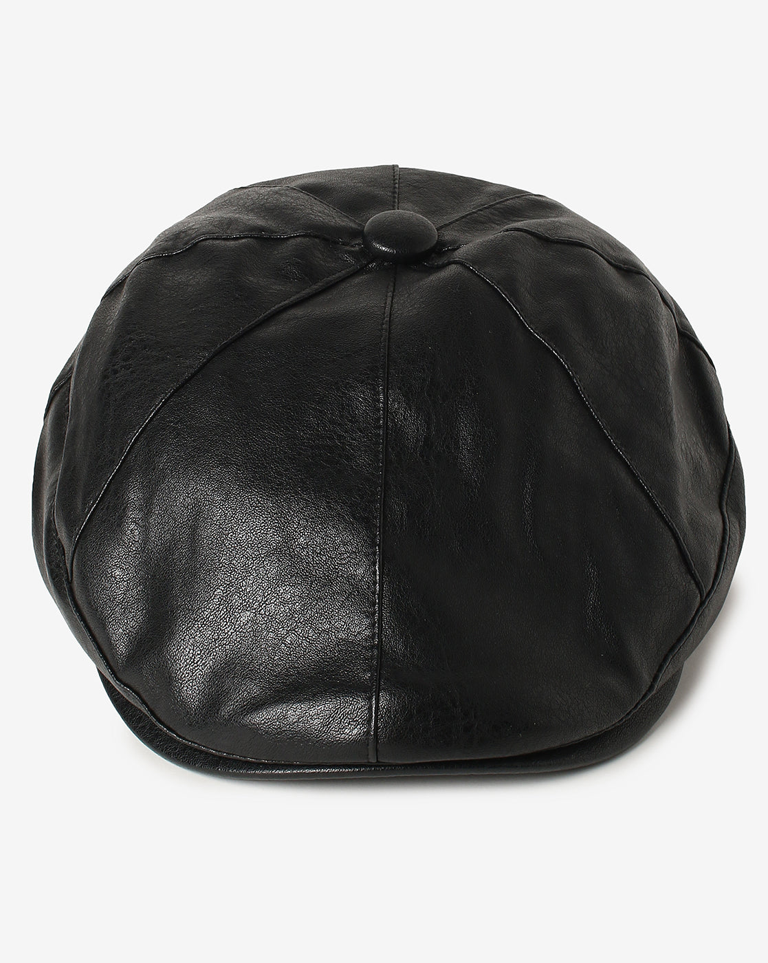 Black Solid Beret Cap