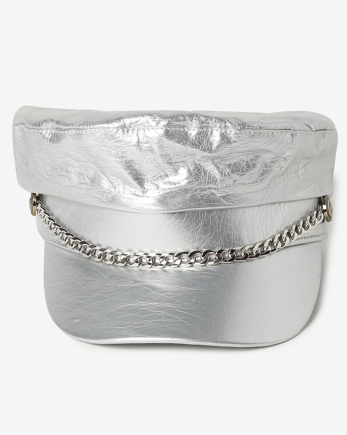 Gray Shimmer Breton Cap