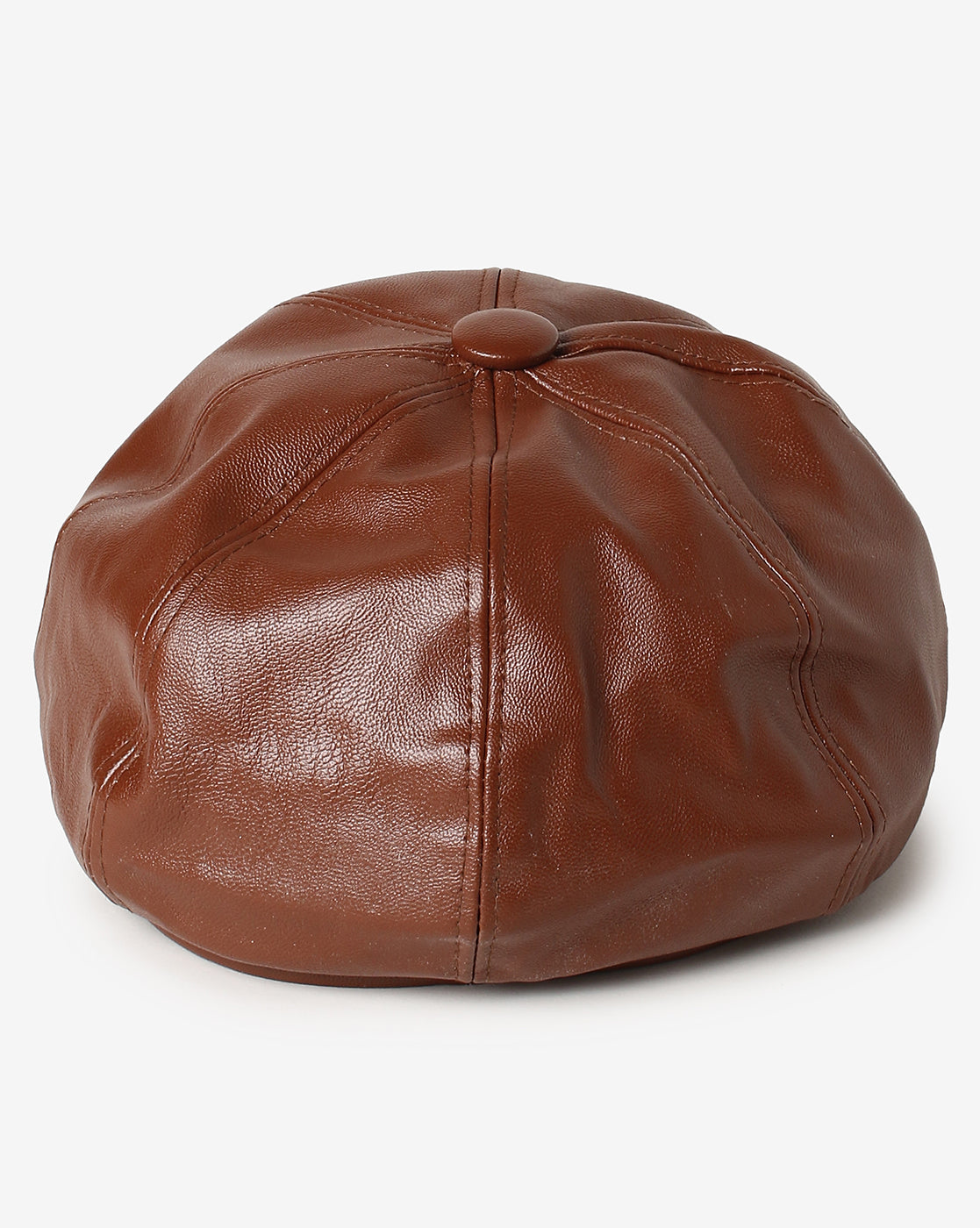 WOMEN BROWN SOLID NEWSBOY CAP