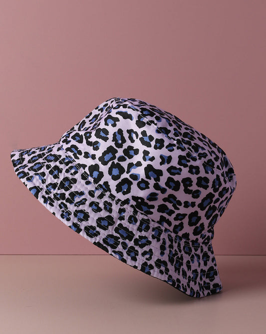 Purple Animal Print Bucket Cap