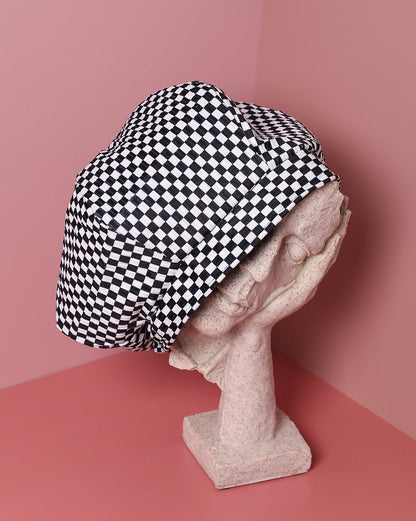 Black & White Checked Hat