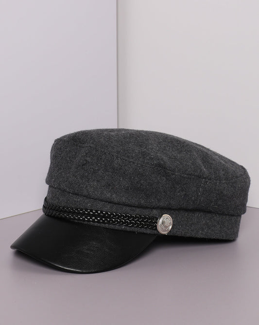 Gray Vintage Breton Cap