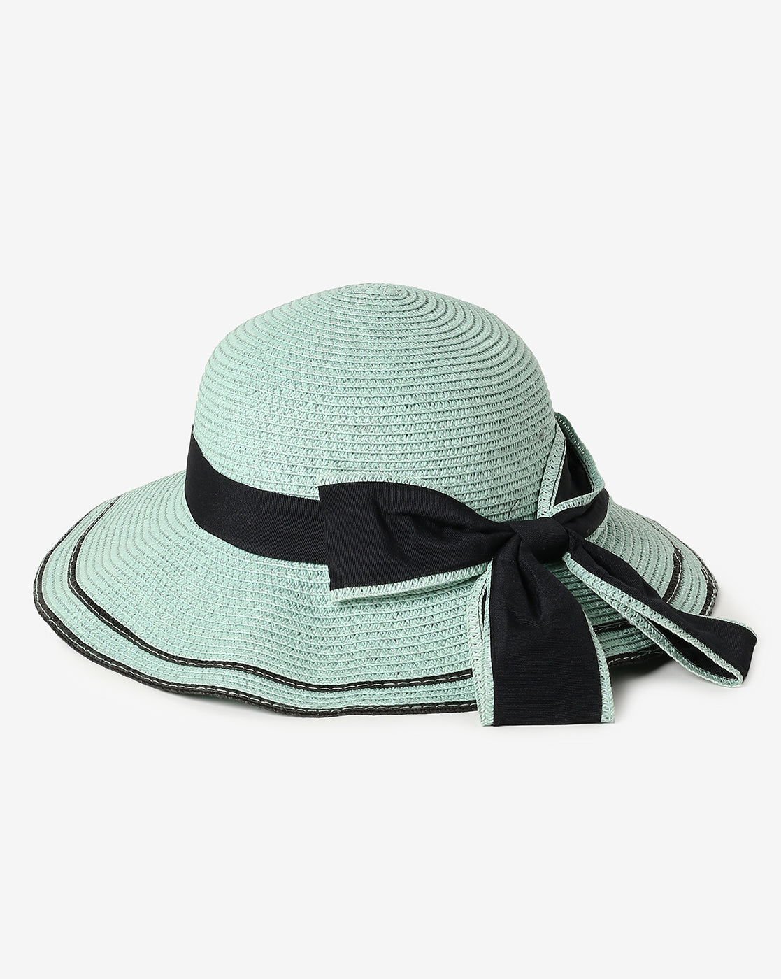 Green Textured Sun Hat