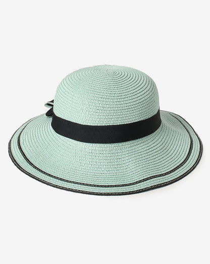 Green Textured Sun Hat