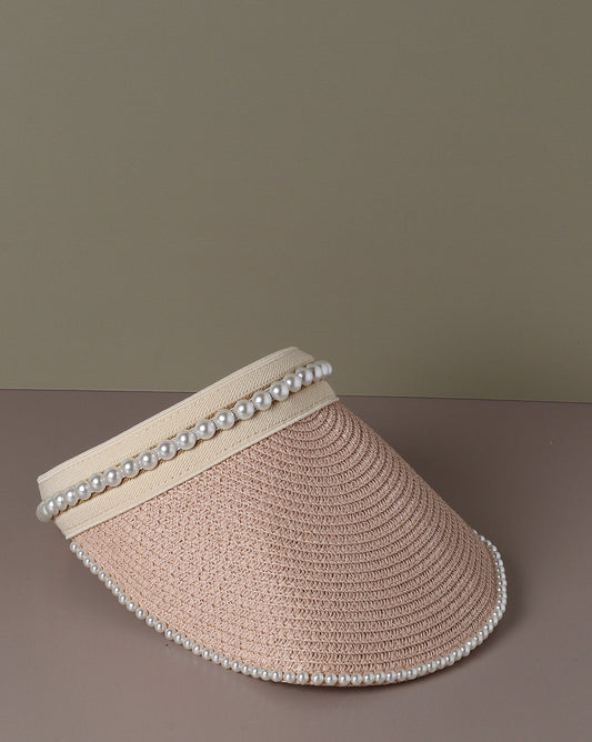 Beige Stylish Textured Hat