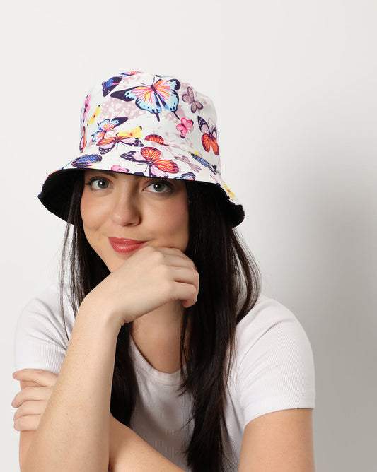 Mutli Color Printed Bucket Cap