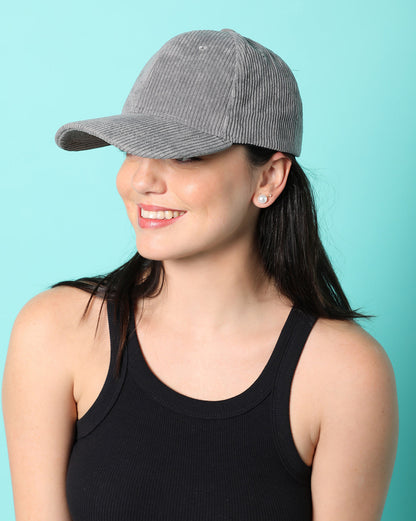Gray Vintage Baseball Cap
