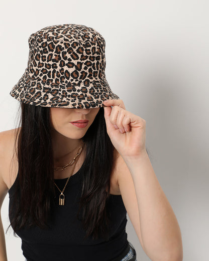 Stylish Animal Print Bucket Hat