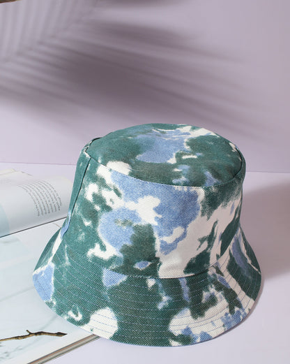 Blue Tie-Dye Bucket Hat