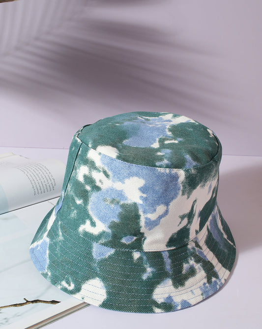 Blue Tie-Dye Bucket Hat
