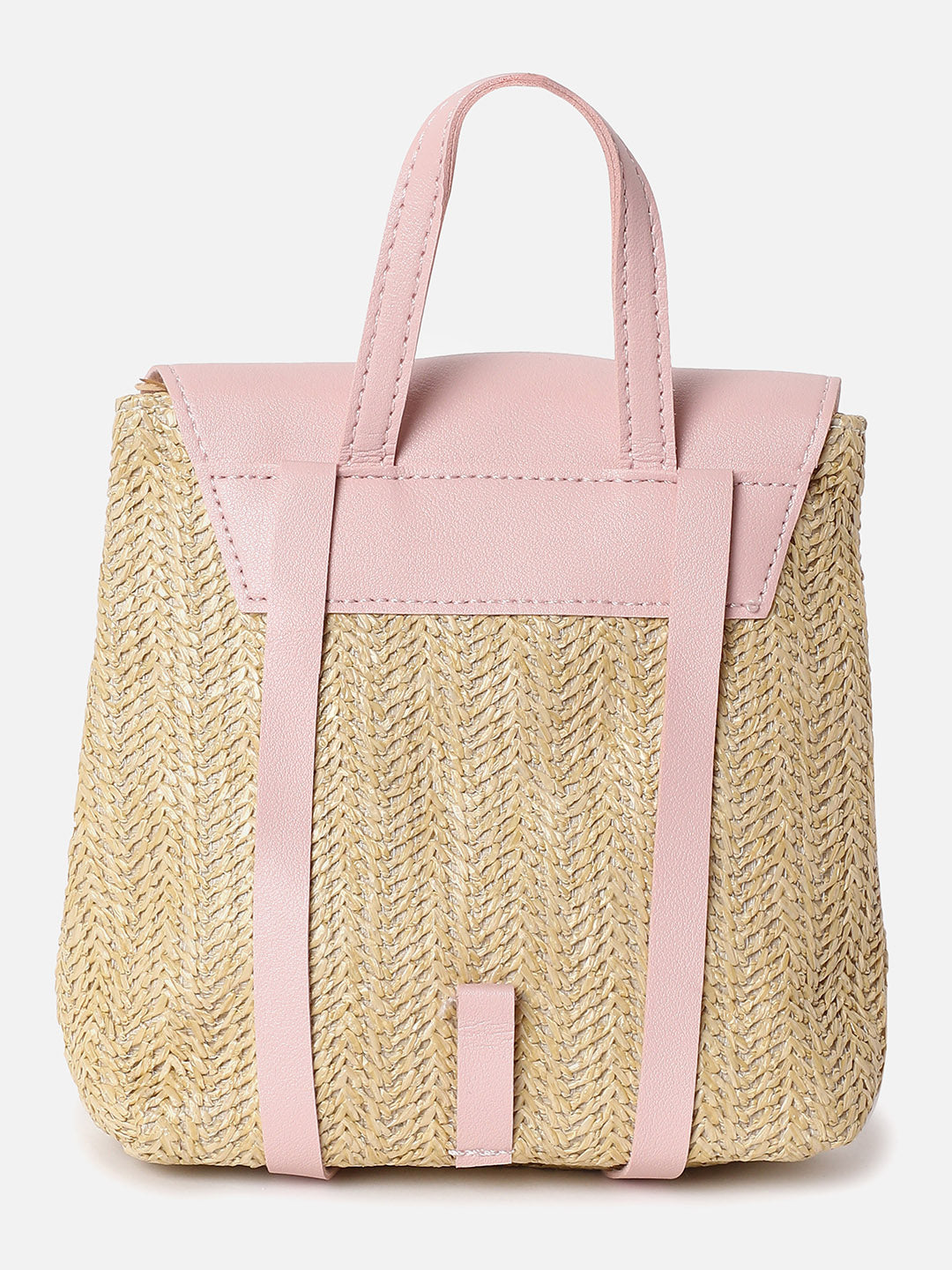 Shirley Pink & Beige Backpack