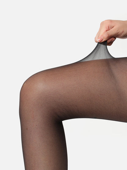 Black Solid Sheer Stockings