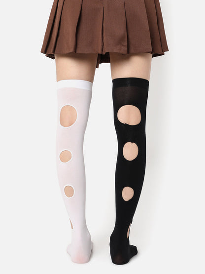 Cut Out Thigh High Stockings
