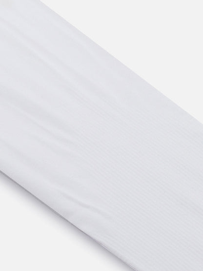 WOMEN WHITE SOLID DETACHABLE ARM SLEEVES