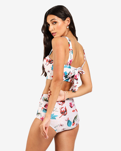 Floral Print 2 Piece Swim Suit
