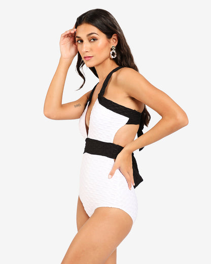 Plunge Neck Multi Wear Swimsuit