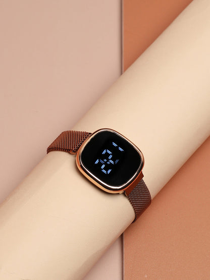 Gold Digital Watch