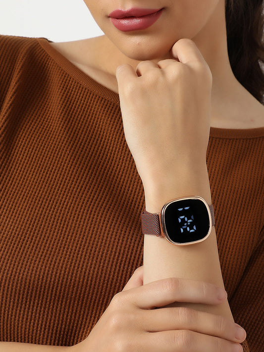 Gold Digital Watch