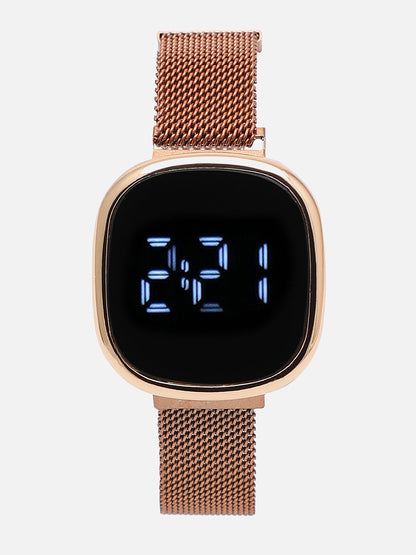 Gold Digital Watch