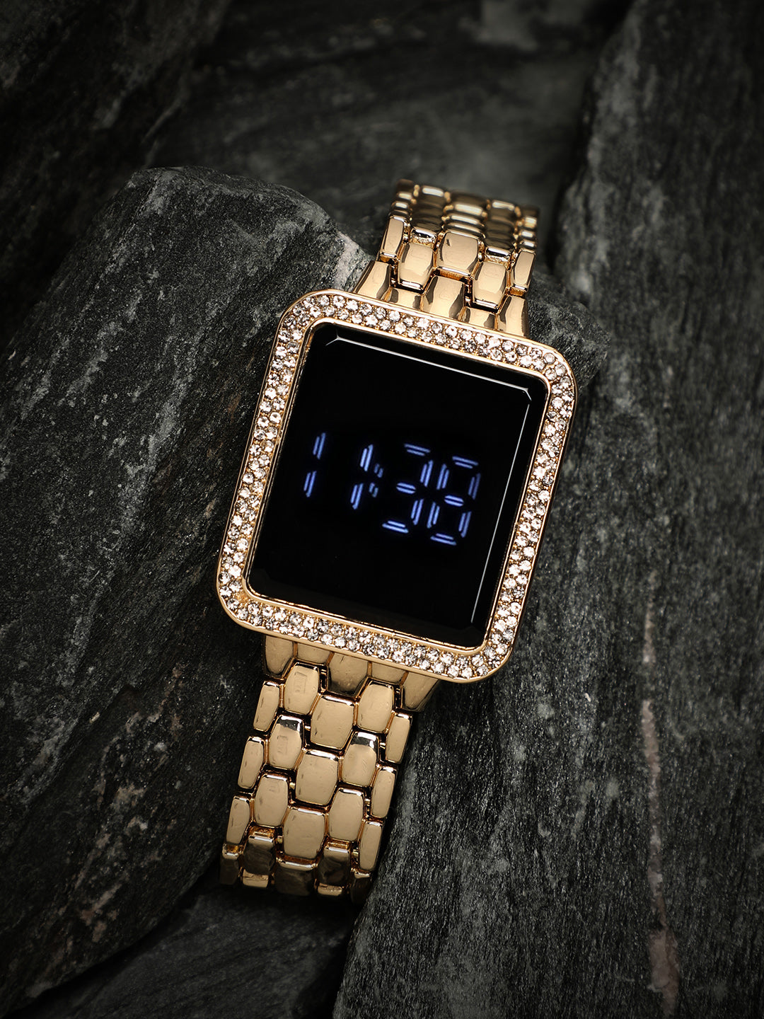 Gold Digital Watch