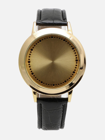 Round Black Analog Dial With