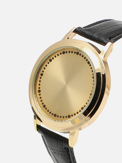 Round Black Analog Dial With