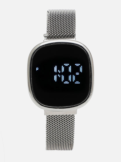 Silver Digital Watch