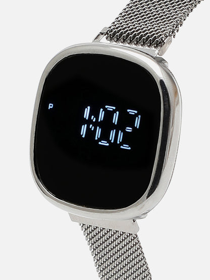 Silver Digital Watch