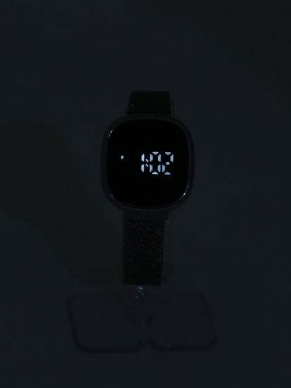 Women Silver Digital Watch