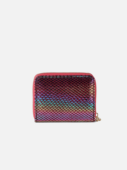 Multicolour Textured Vegan Leather Wallet
