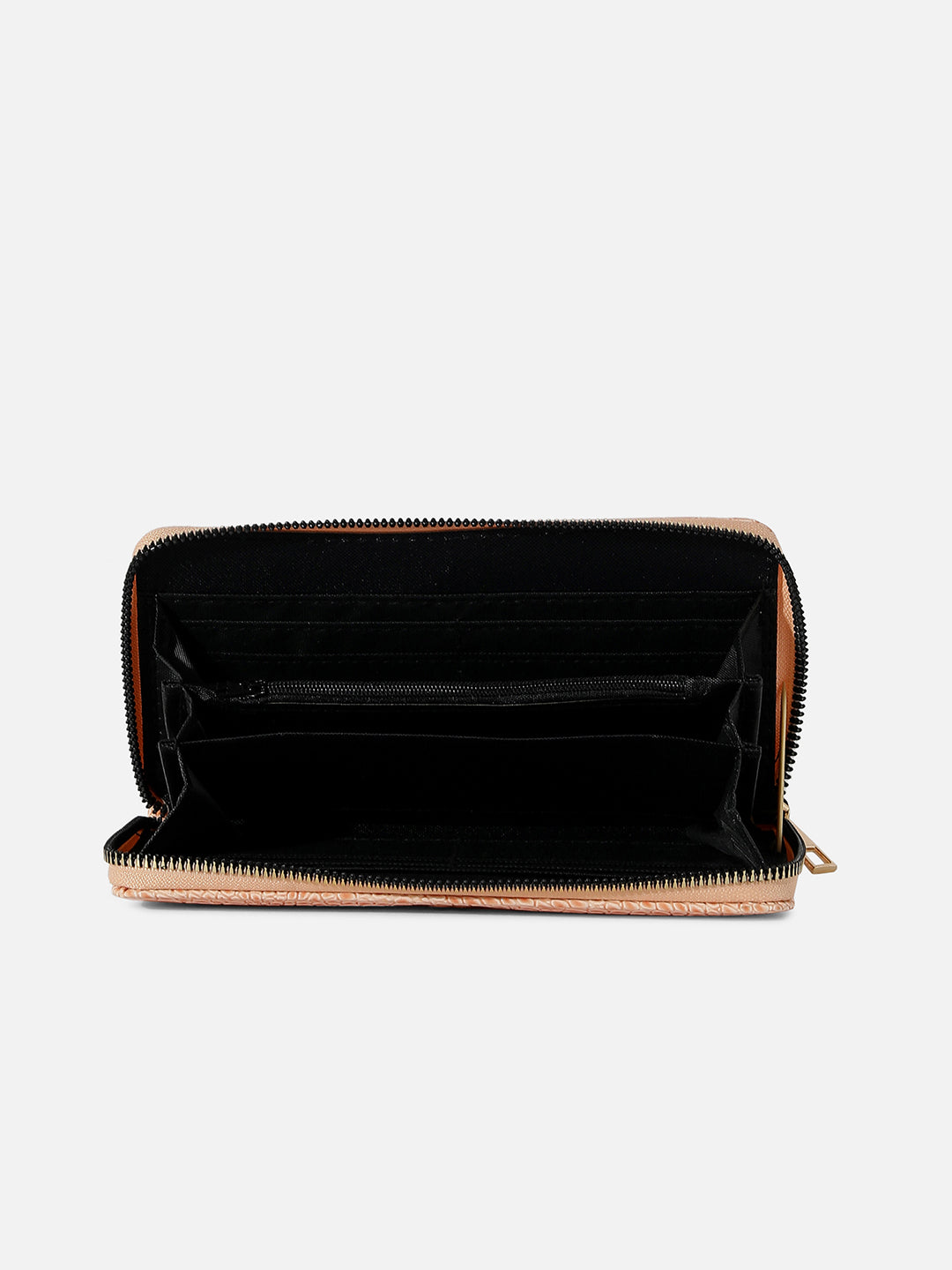 PINK TEXTURED VEGAN LEATHER WALLET
