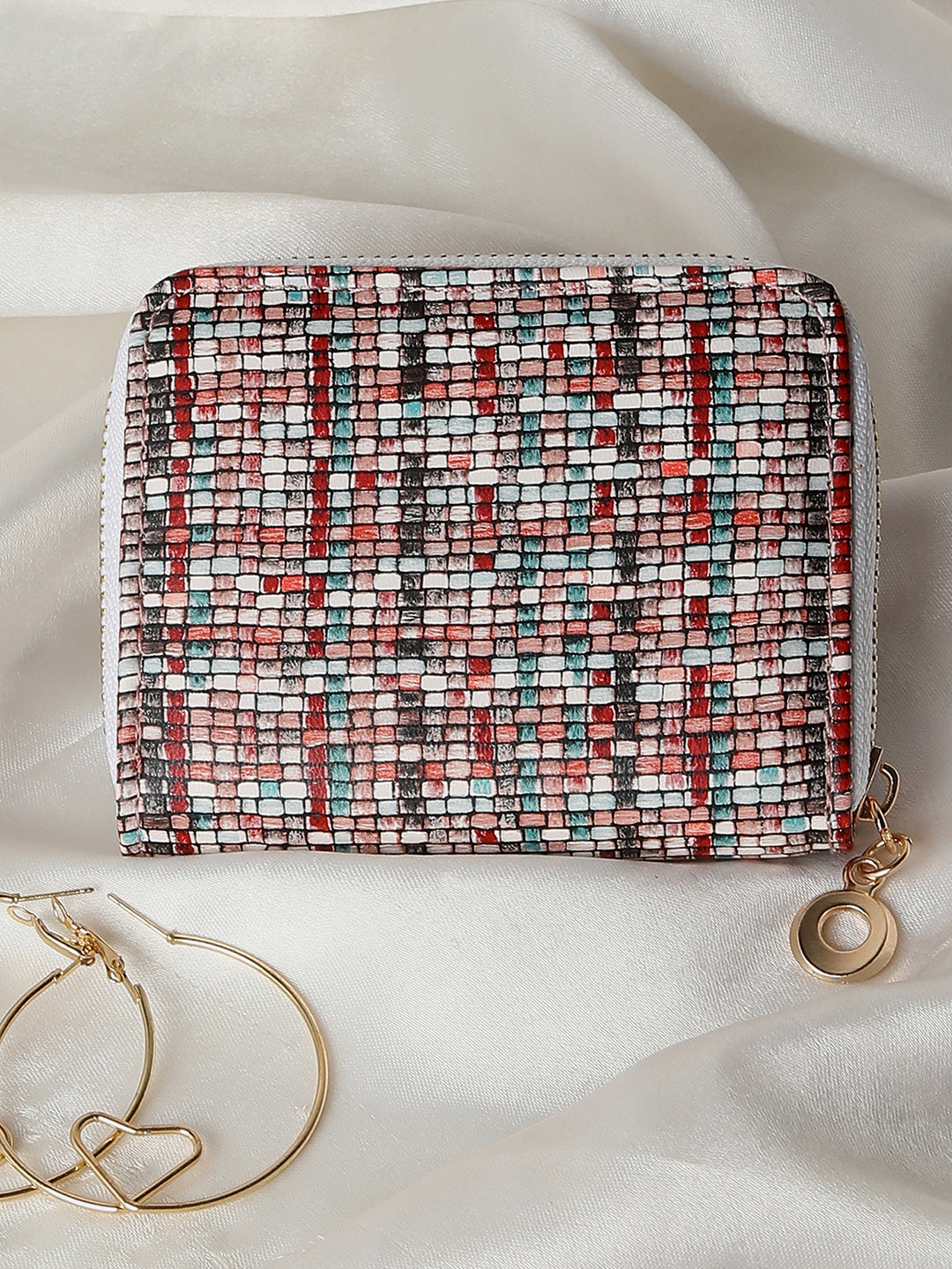 Multicolour Textured Vegan Leather Wallet