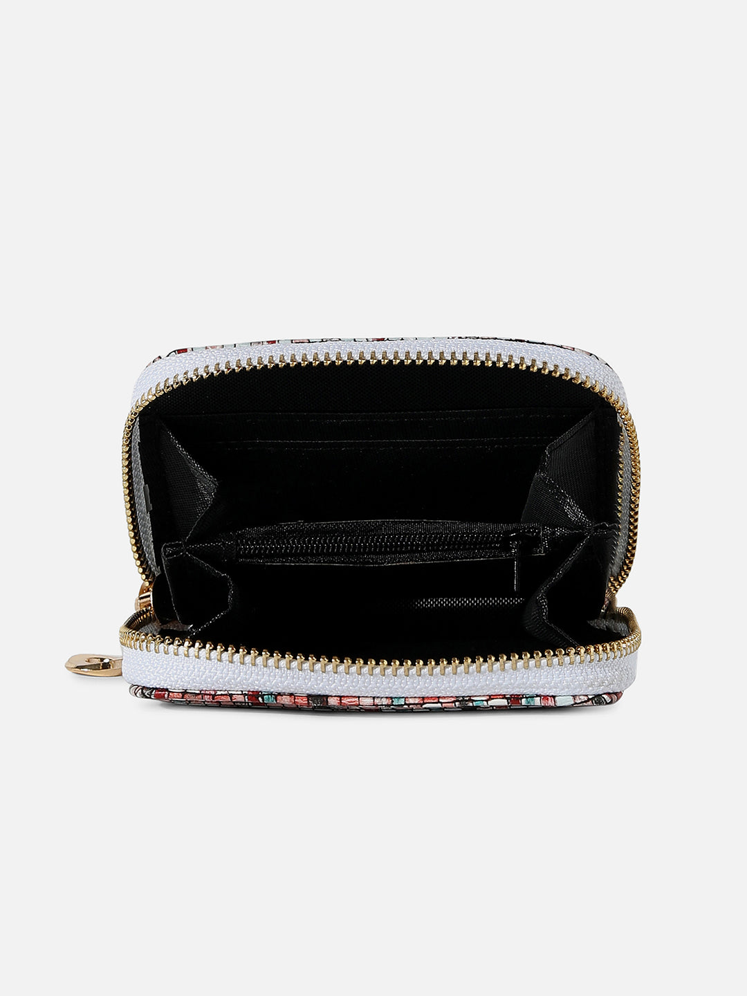 MULTICOLOUR TEXTURED VEGAN LEATHER WALLET