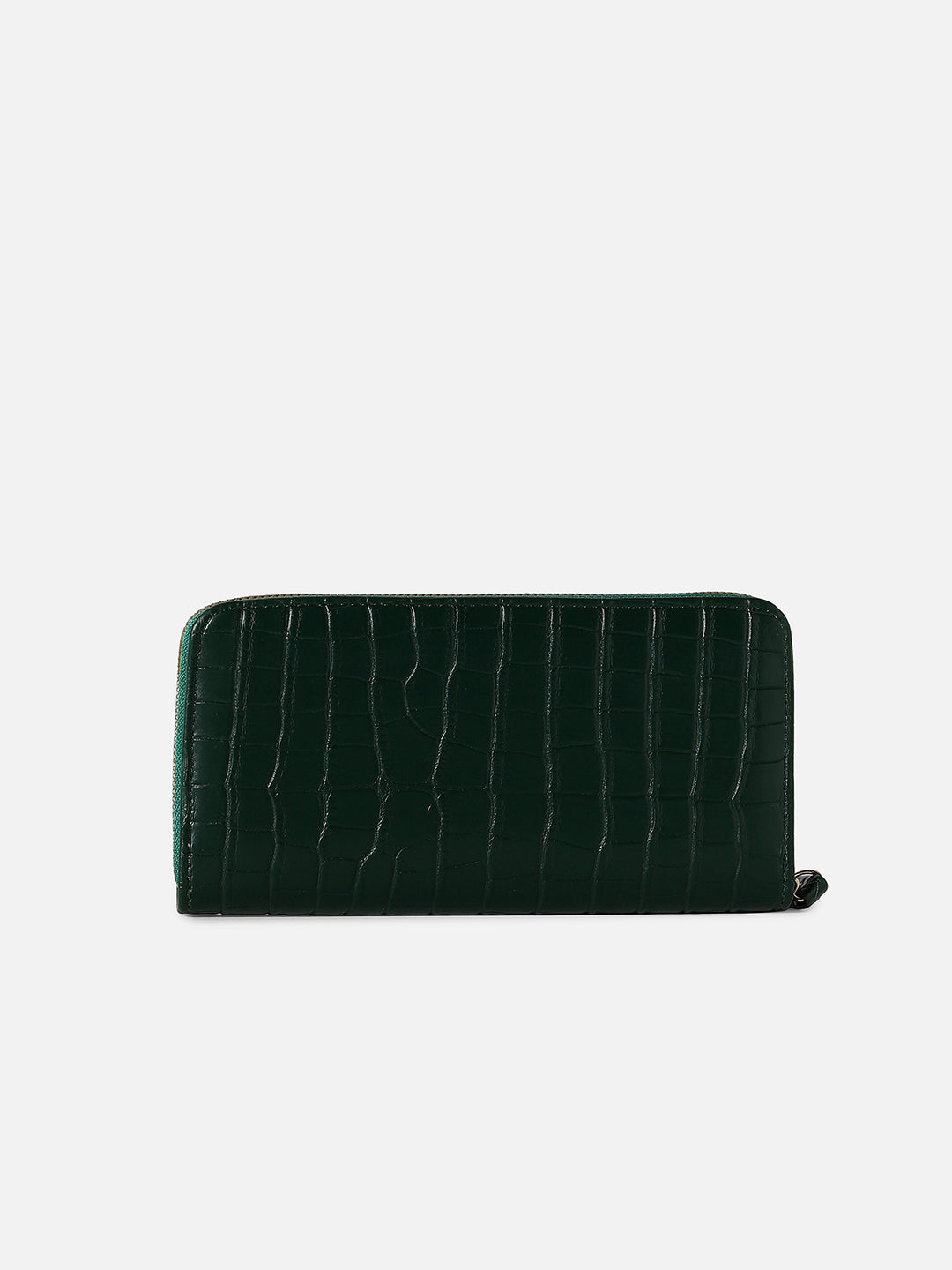 Forest Green Textured Vegan Leather Wallet