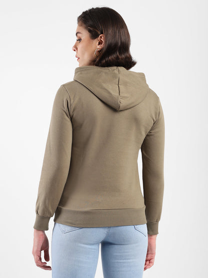 Printed Stylish Casual Hooded Sweatshirt