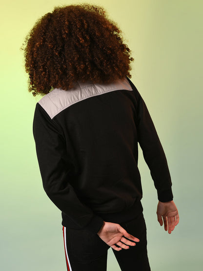 Zip-Front Jacket With Quilted Details