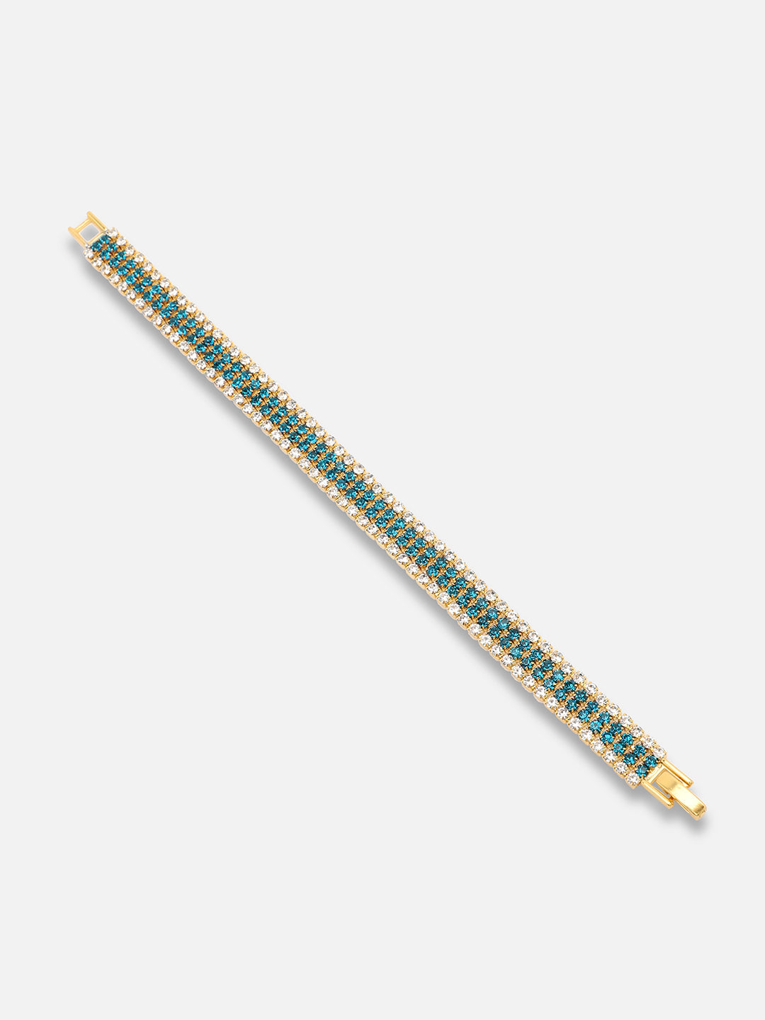 Gold Plated Party Designer Stone Bracelet For Women