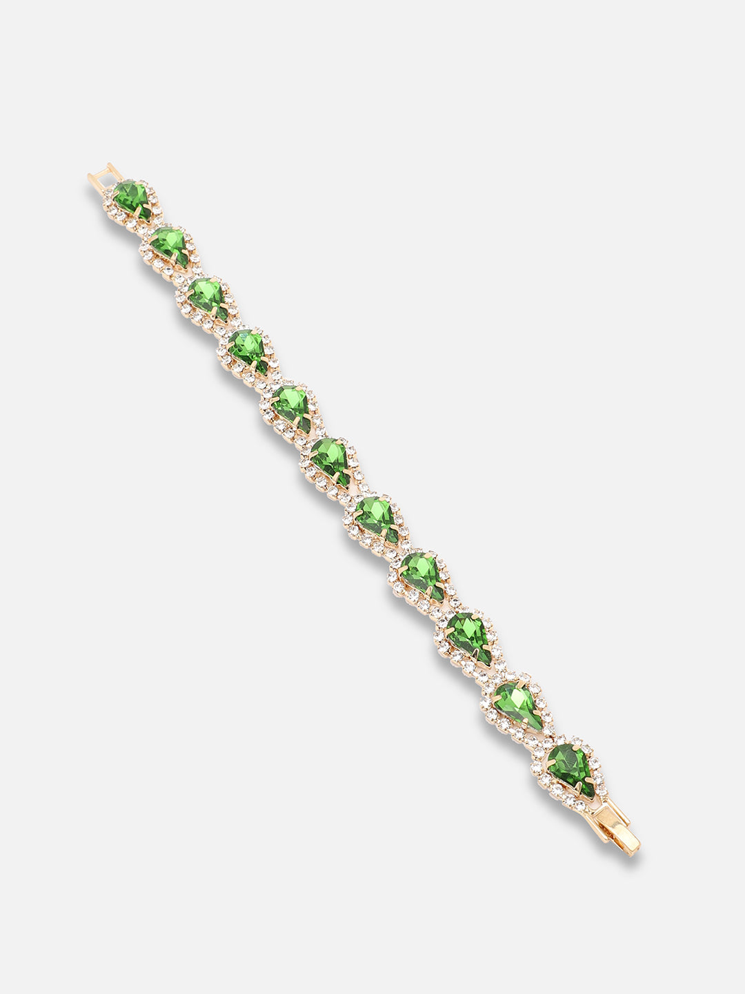 Gold Plated Party Designer Stone Bracelet For Women