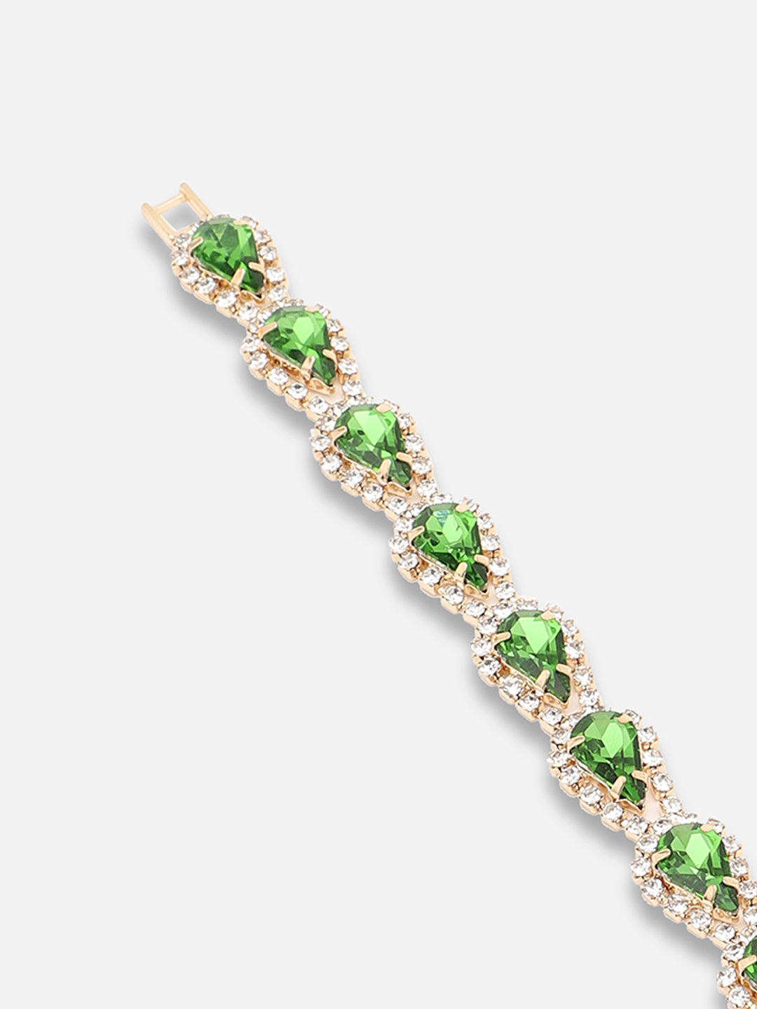 Gold Plated Party Designer Stone Bracelet For Women