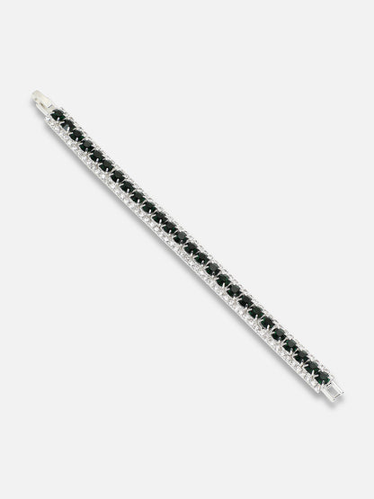 Silver Plated Party Designer Stone Bracelet For Women