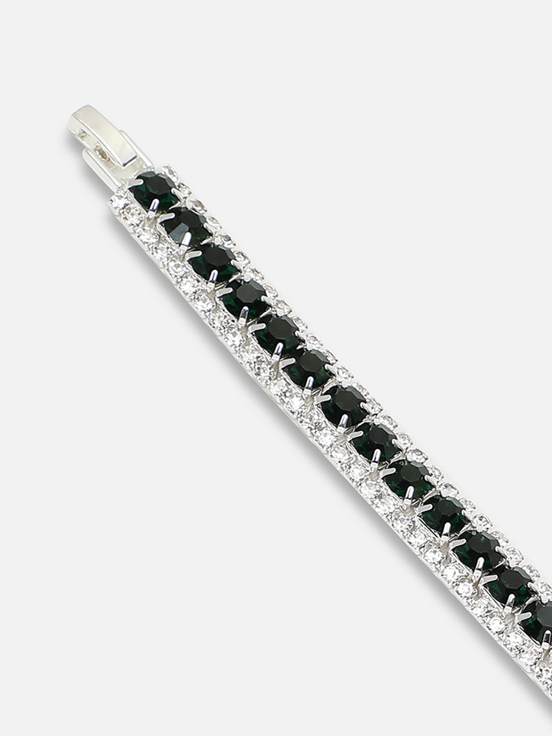 Silver Plated Party Designer Stone Bracelet For Women
