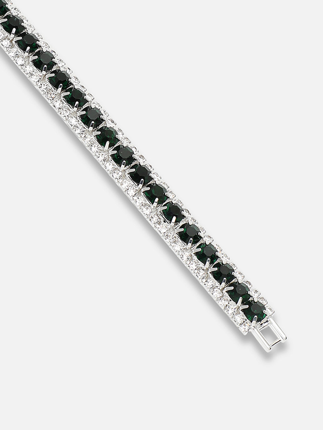 Silver Plated Party Designer Stone Bracelet For Women