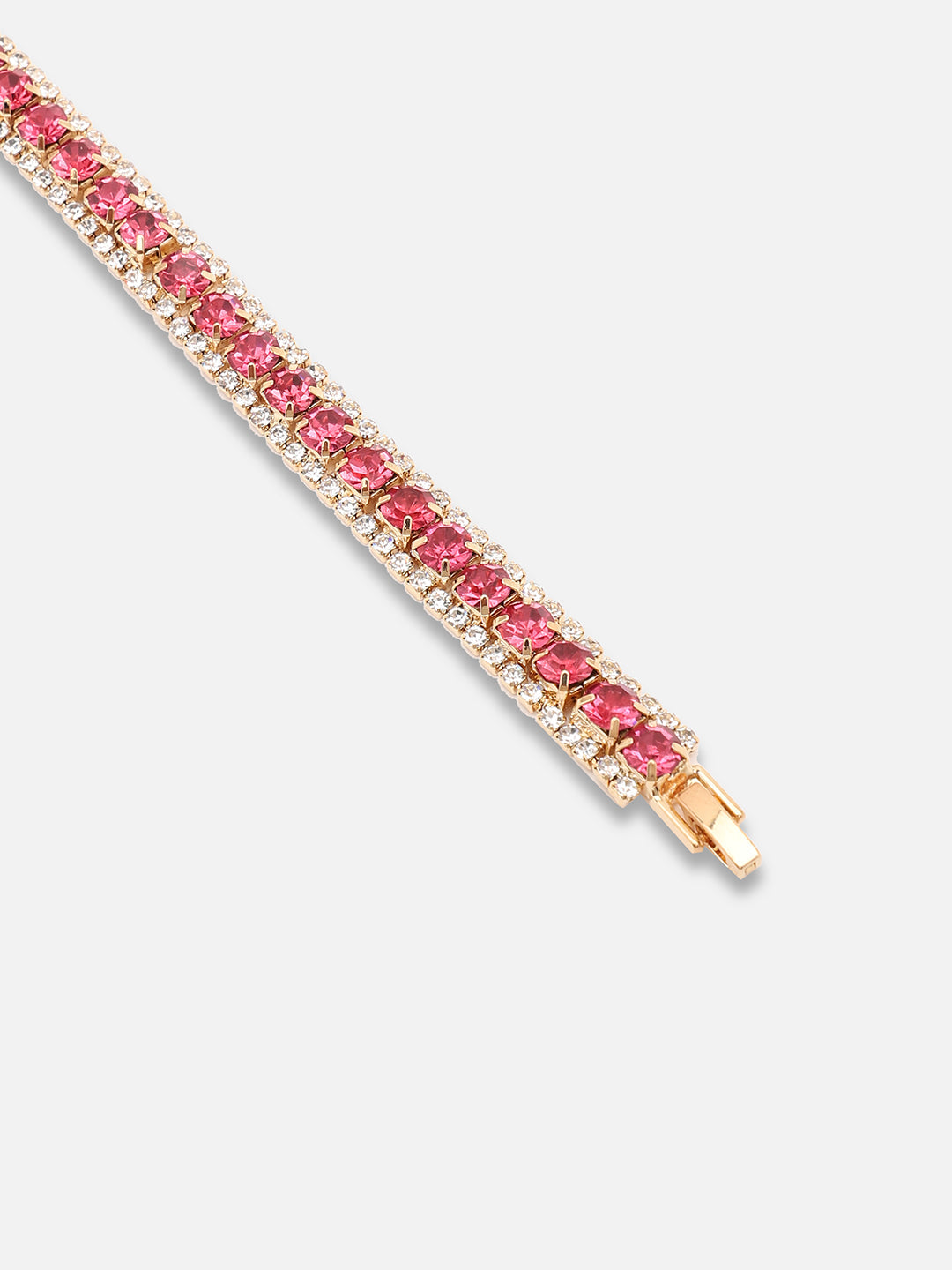 Gold Plated Party Designer Stone Bracelet For Women