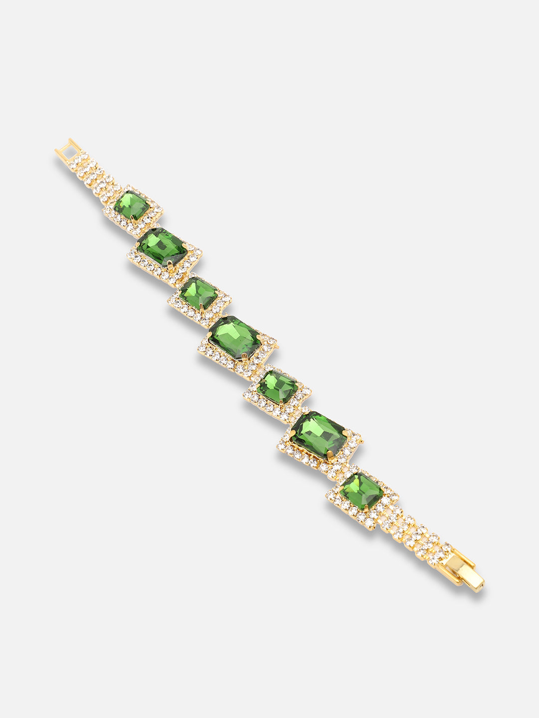 Gold Plated Party Designer Stone Bracelet For Women