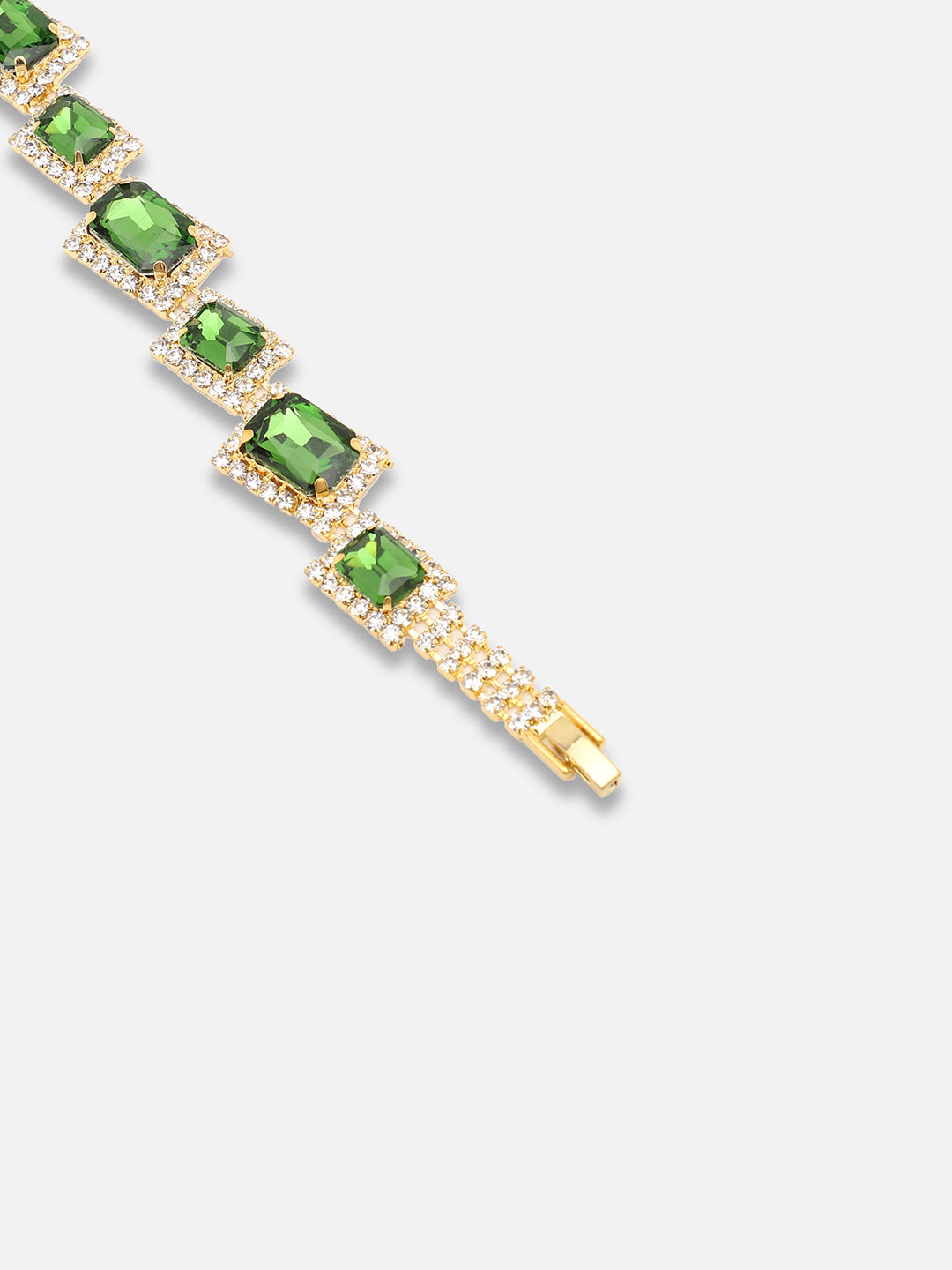 Gold Plated Party Designer Stone Bracelet For Women