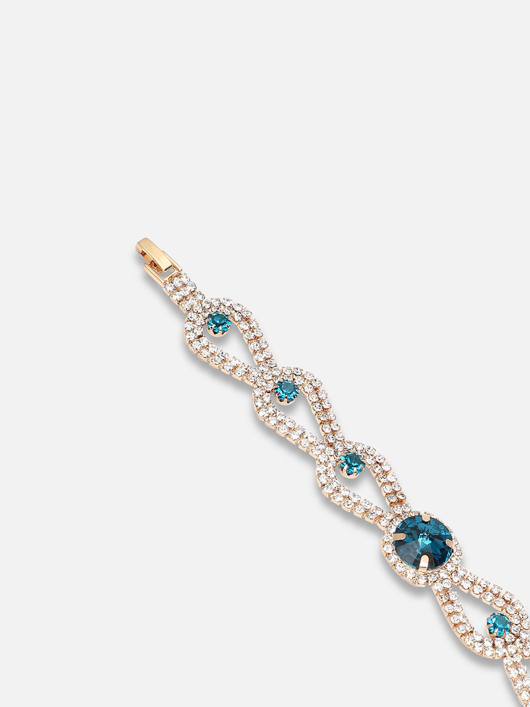 Gold Plated Party Designer Stone Bracelet For Women