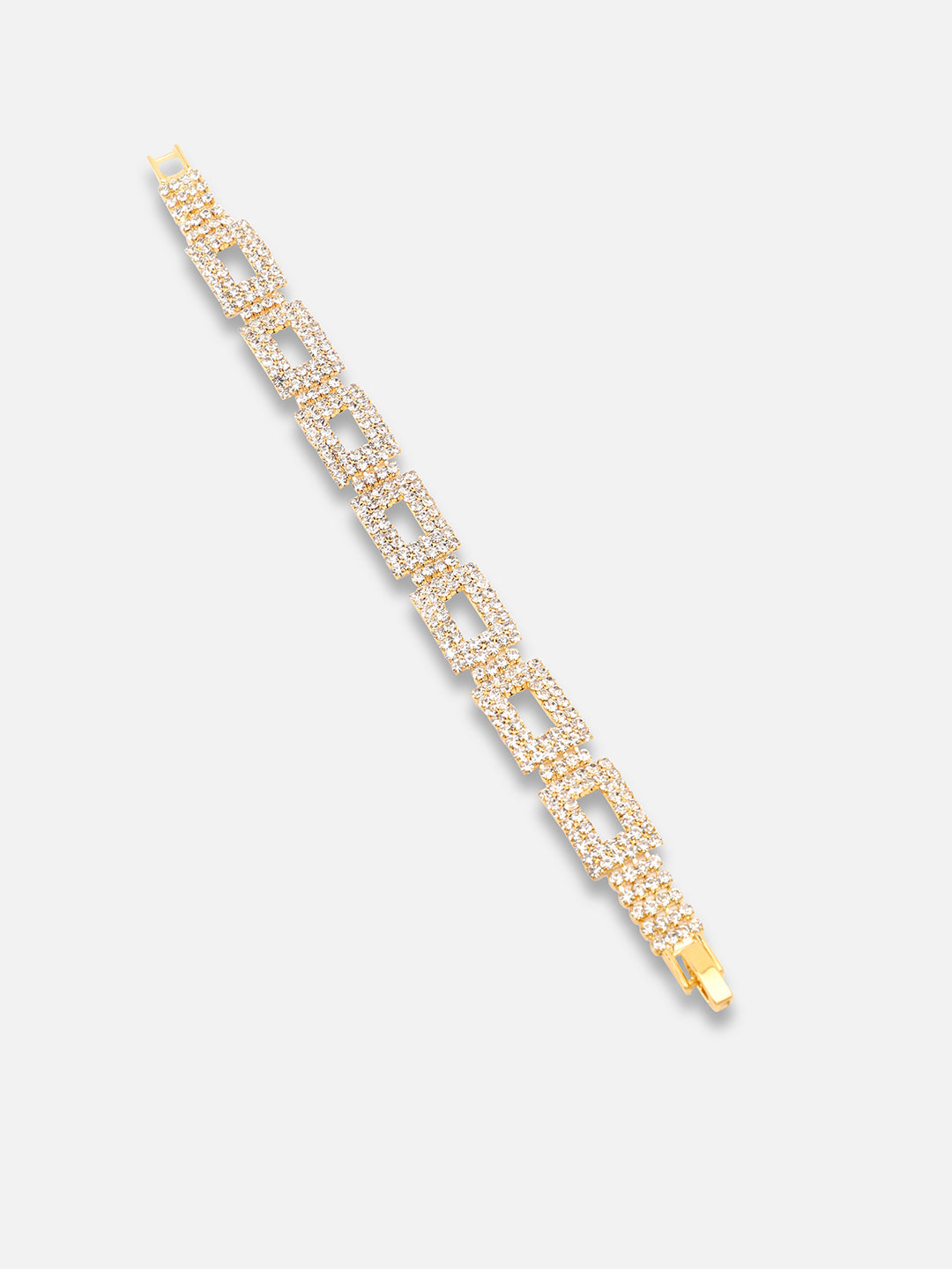Gold Plated Party Rhinestones Bracelet For Women